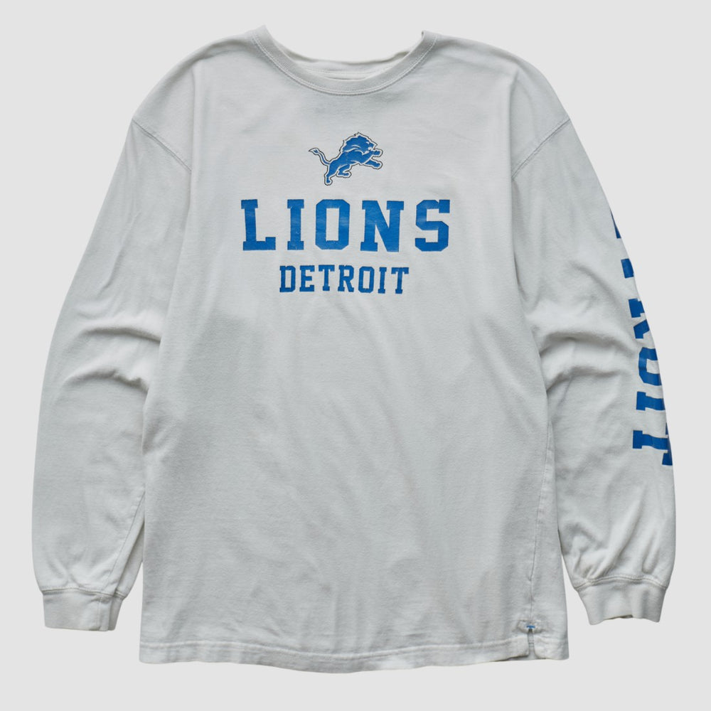 Detroit Lions NFL 2000s Long Sleeve T-shirt - White T-shirts