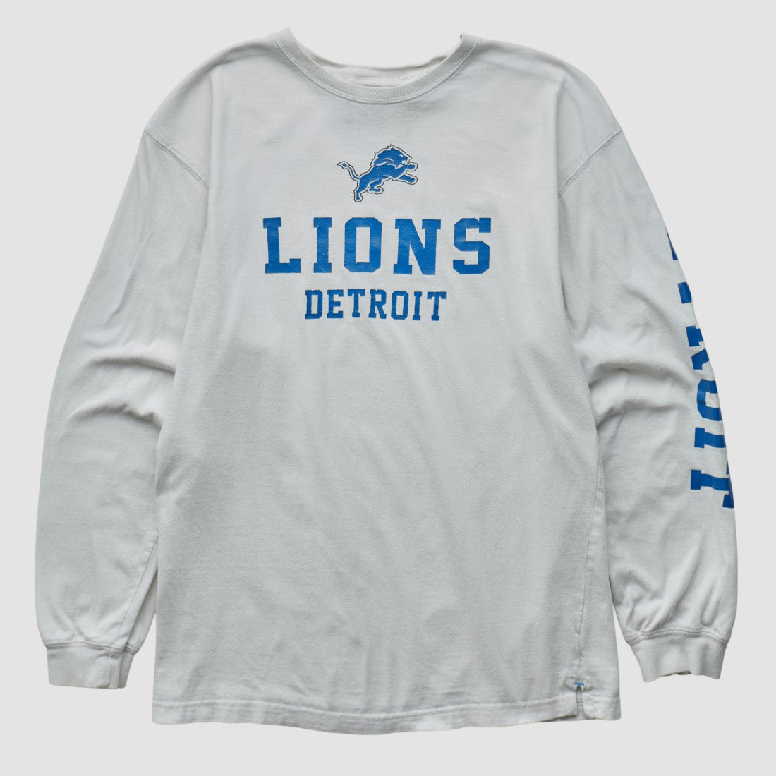 Detroit Lions NFL 2000s Long Sleeve T-shirt - White T-shirts