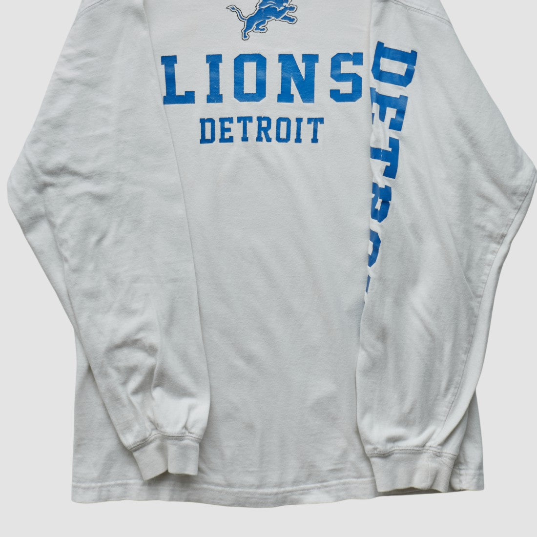 Detroit Lions NFL 2000s Long Sleeve T-shirt - White T-shirts