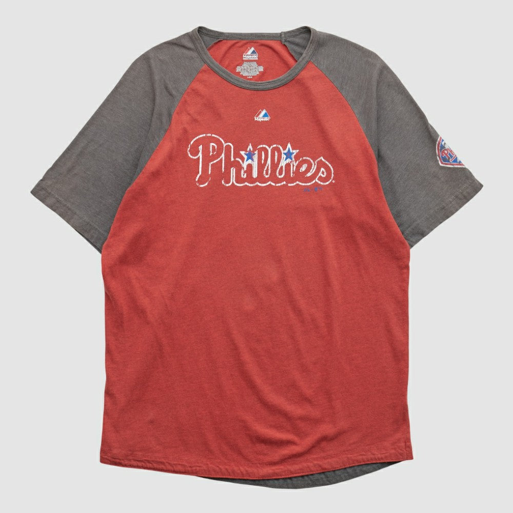 Philadelphia Phillies Majestic 2000s T-shirt - Red - Vintage T-shirts