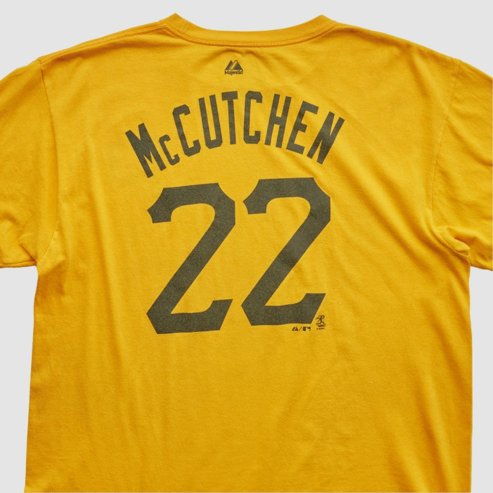 Pittsburgh Pirates Majestic 2000s T-shirt - Yellow - Vintage T-shirts