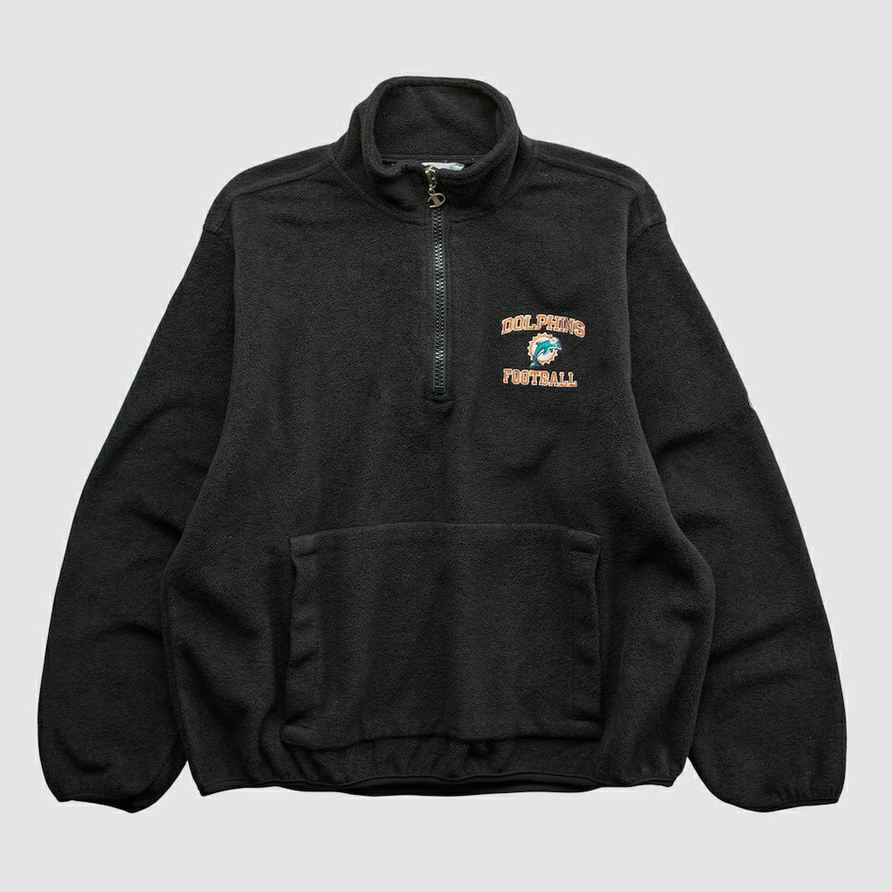 Miami Dolphins Champion 2000s 1/4 Zip Sweatshirt - Black Sweatshirts
