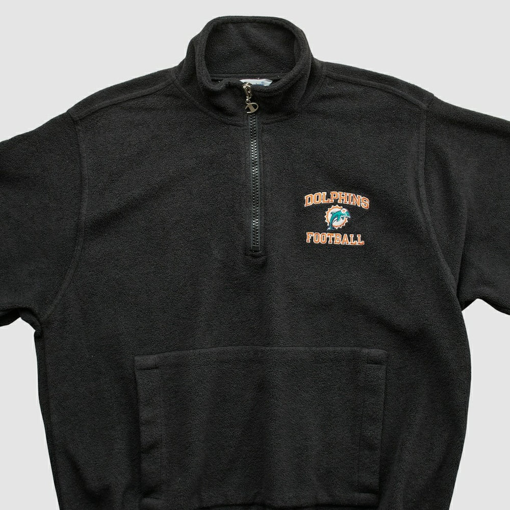 Miami Dolphins Champion 2000s 1/4 Zip Sweatshirt - Black Sweatshirts