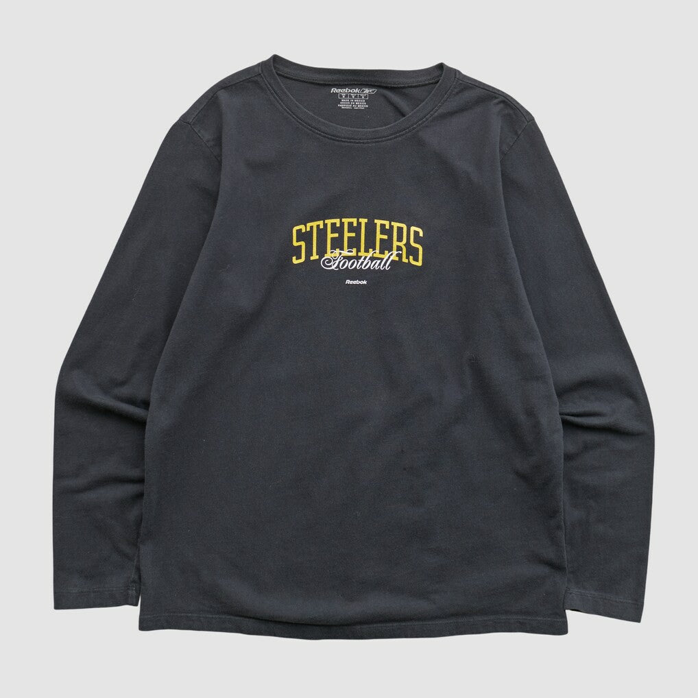 Pittsburgh Steelers Reebok 2000s Long Sleeve T-shirt - Black T-shirts