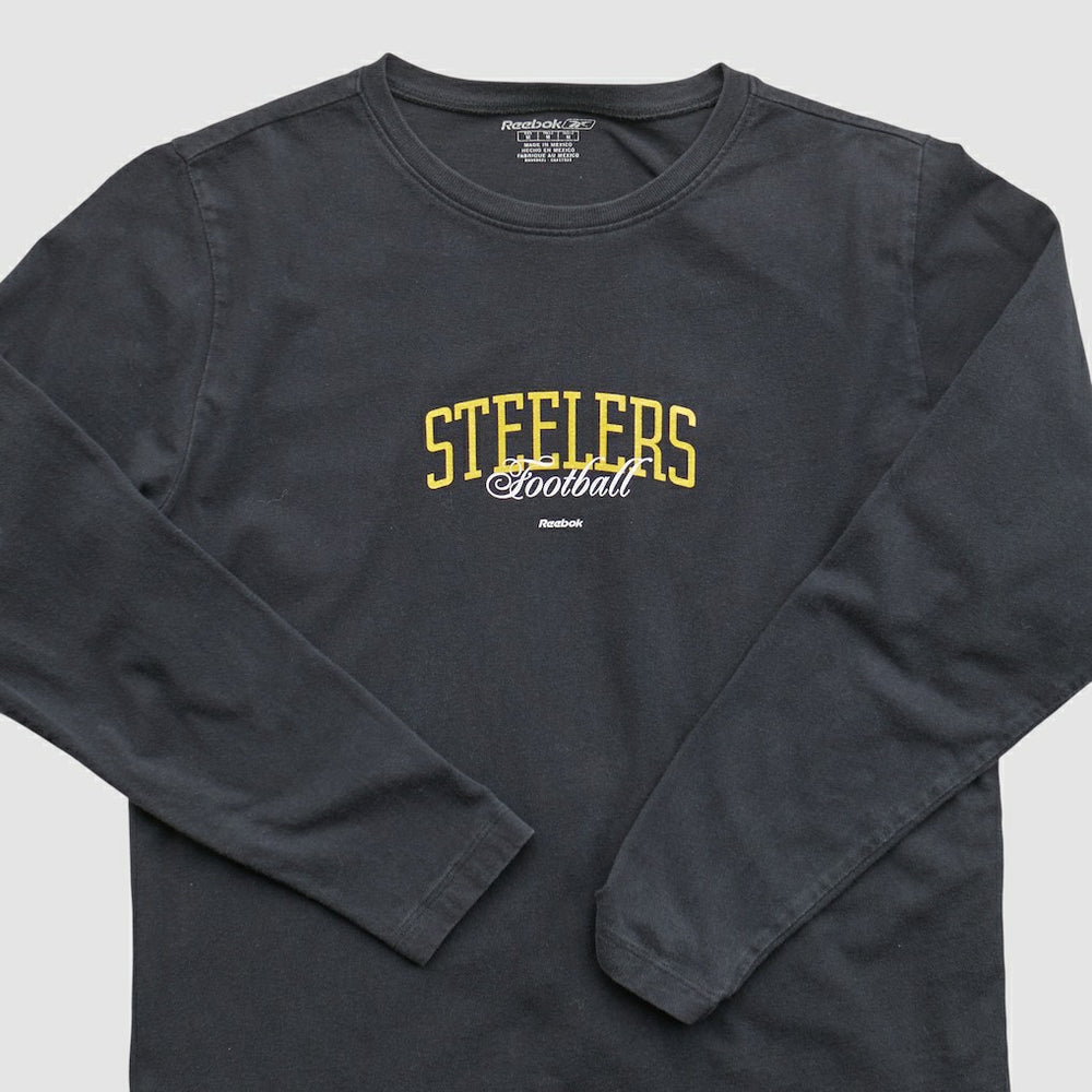 Pittsburgh Steelers Reebok 2000s Long Sleeve T-shirt - Black T-shirts