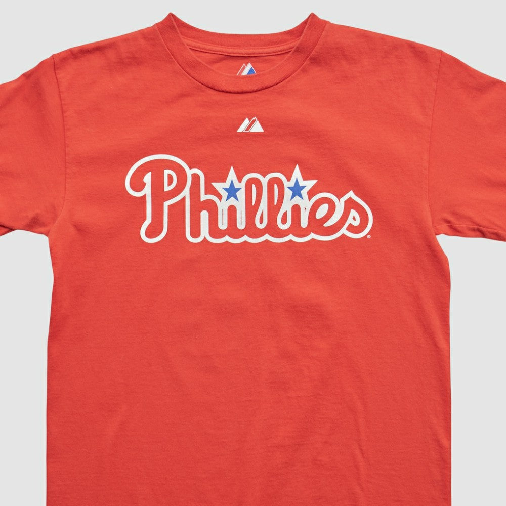 Philadelphia Phillies Majestic 2000s T-shirt - Red - XVintage T-shirts