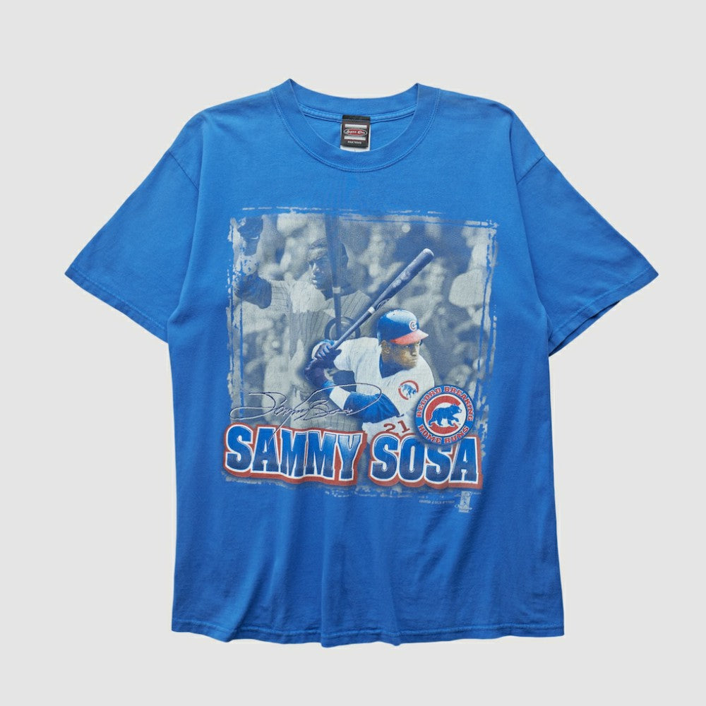 Sammy Sosa Sport One 1996 T-shirt - Blue - Vintage T-shirts