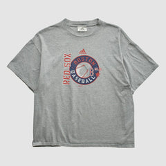 Boston Red Sox Adidas 2000s T-shirt - Heather Gray - Vintage T-shirts