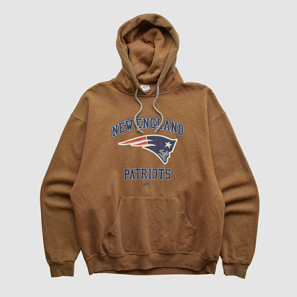 New England Patriots Jerzees 2000s Hooded Sweatshirt - Clay Sweatshirts