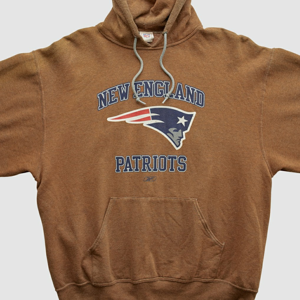 New England Patriots Jerzees 2000s Hooded Sweatshirt - Clay Sweatshirts