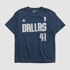 Dallas Mavericks 2010s T-shirt Navy Vintage - Adidas