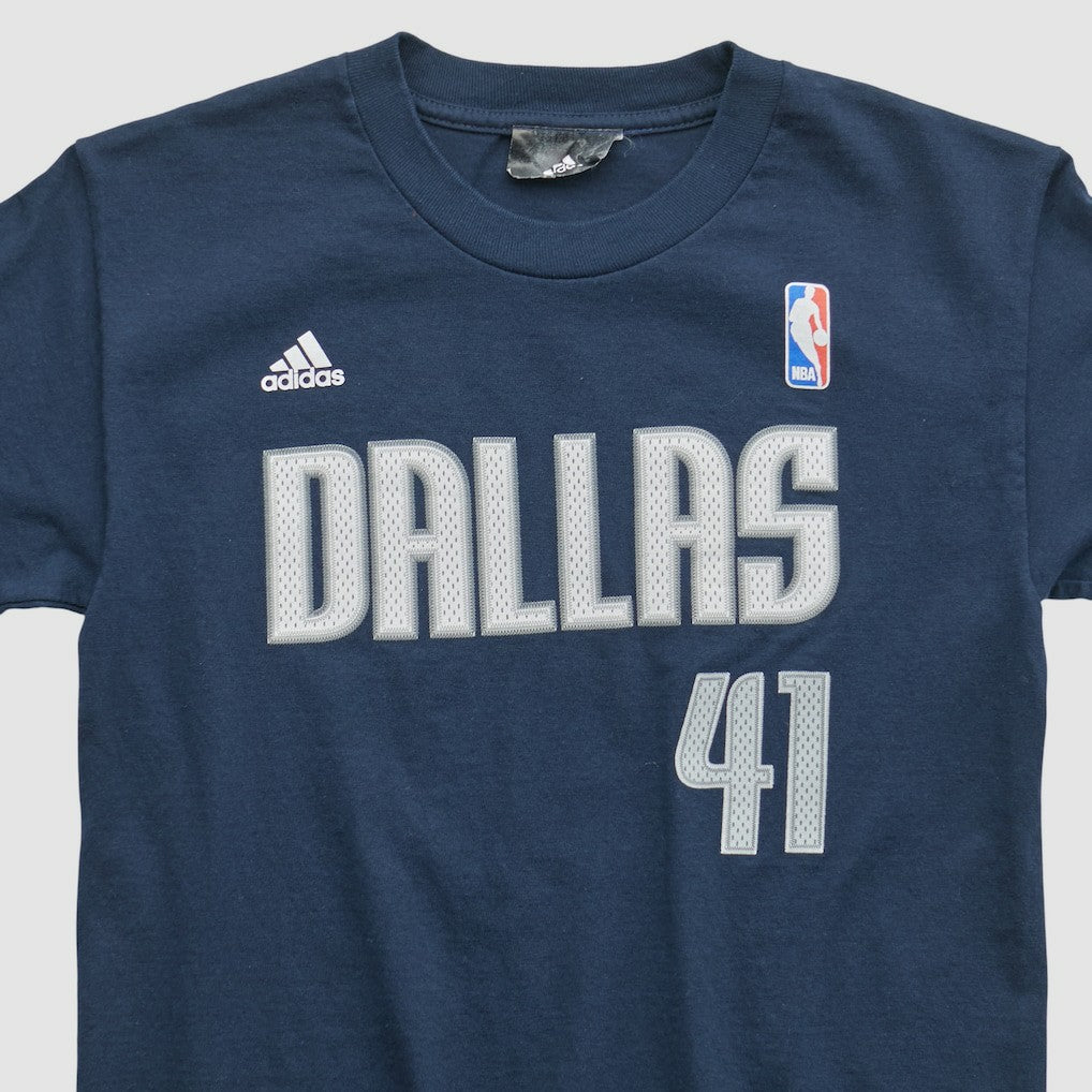 Dallas Mavericks 2010s T-shirt Navy Vintage - Adidas