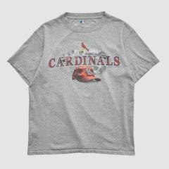 St. Louis Cardinals Majestic 2009 T-shirt - Heather Gray - Vintage T-shirts