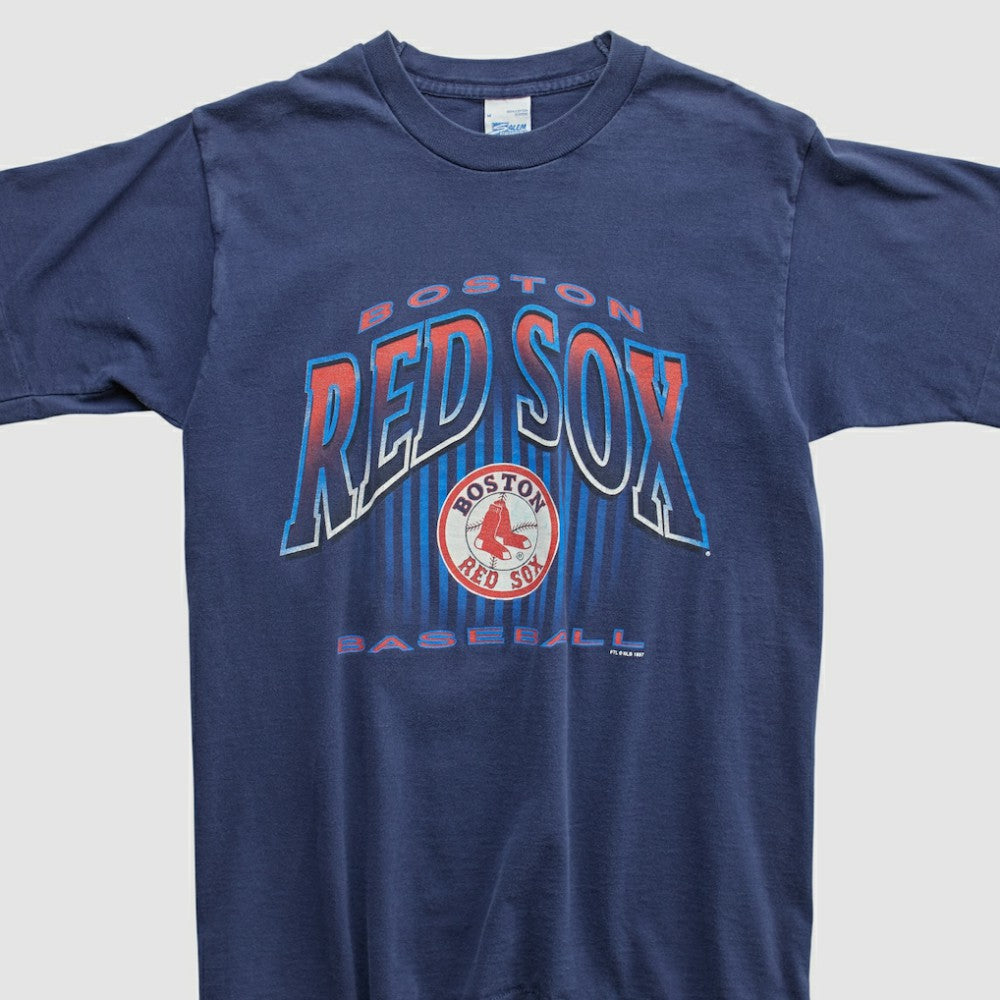 Boston Red Sox Salem Sportswear 1997 T-shirt - Navy - Vintage T-shirts