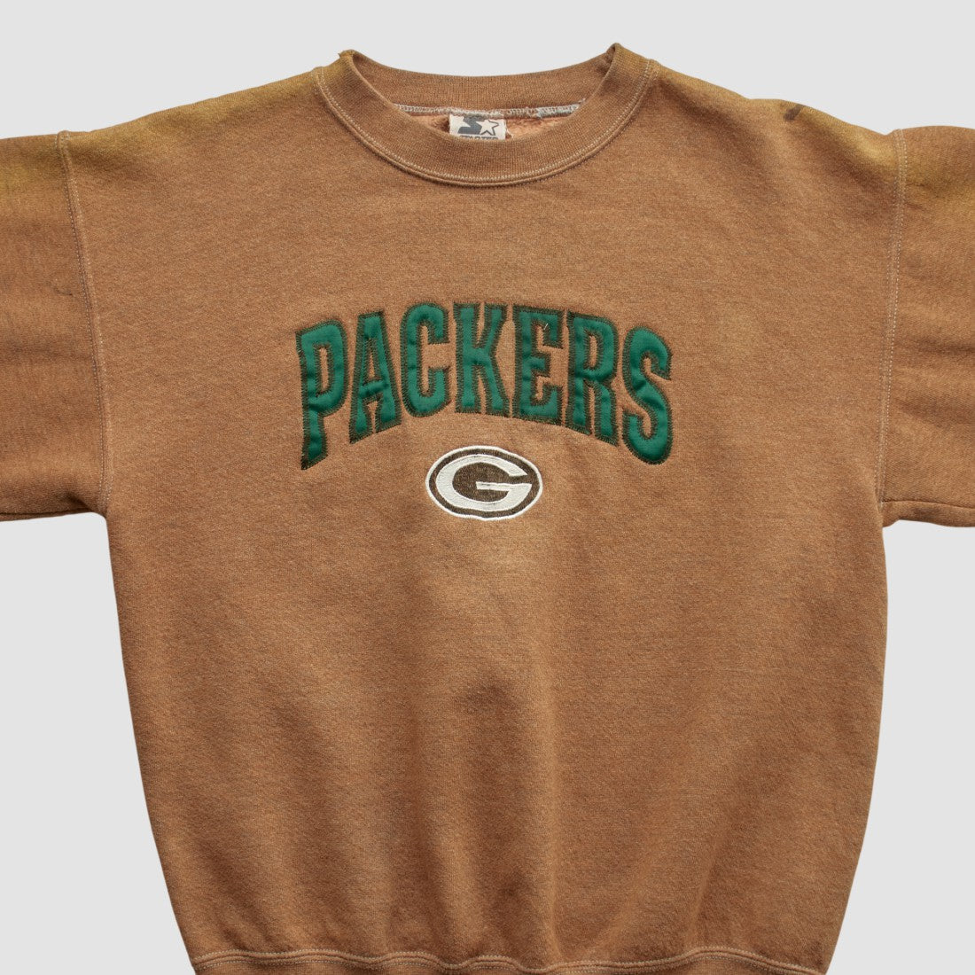 Green Bay Packers Starter 90s Pullover Sweatshirt - Clay Pullover
