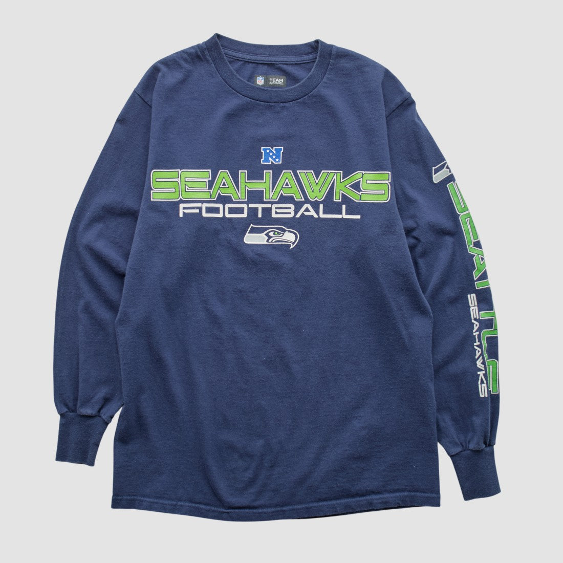 Seattle Seahawks NFL 2010s Long Sleeve T-shirt - Navy T-shirts