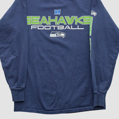 Seattle Seahawks NFL 2010s Long Sleeve T-shirt - Navy T-shirts
