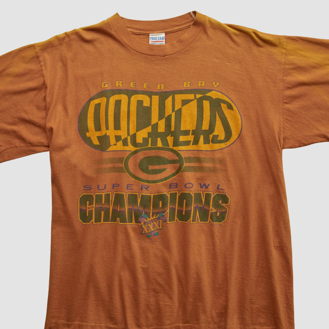 Green Bay Packers True Fan 1997 T-shirt - Clay T-shirts