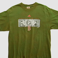 Boston Red Sox Adidas 2000s T-shirt - Olive - Vintage T-shirts