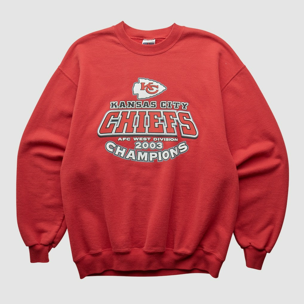 Kansas City Chiefs Jerzees 2003 Pullover Sweatshirt - Red Pullover