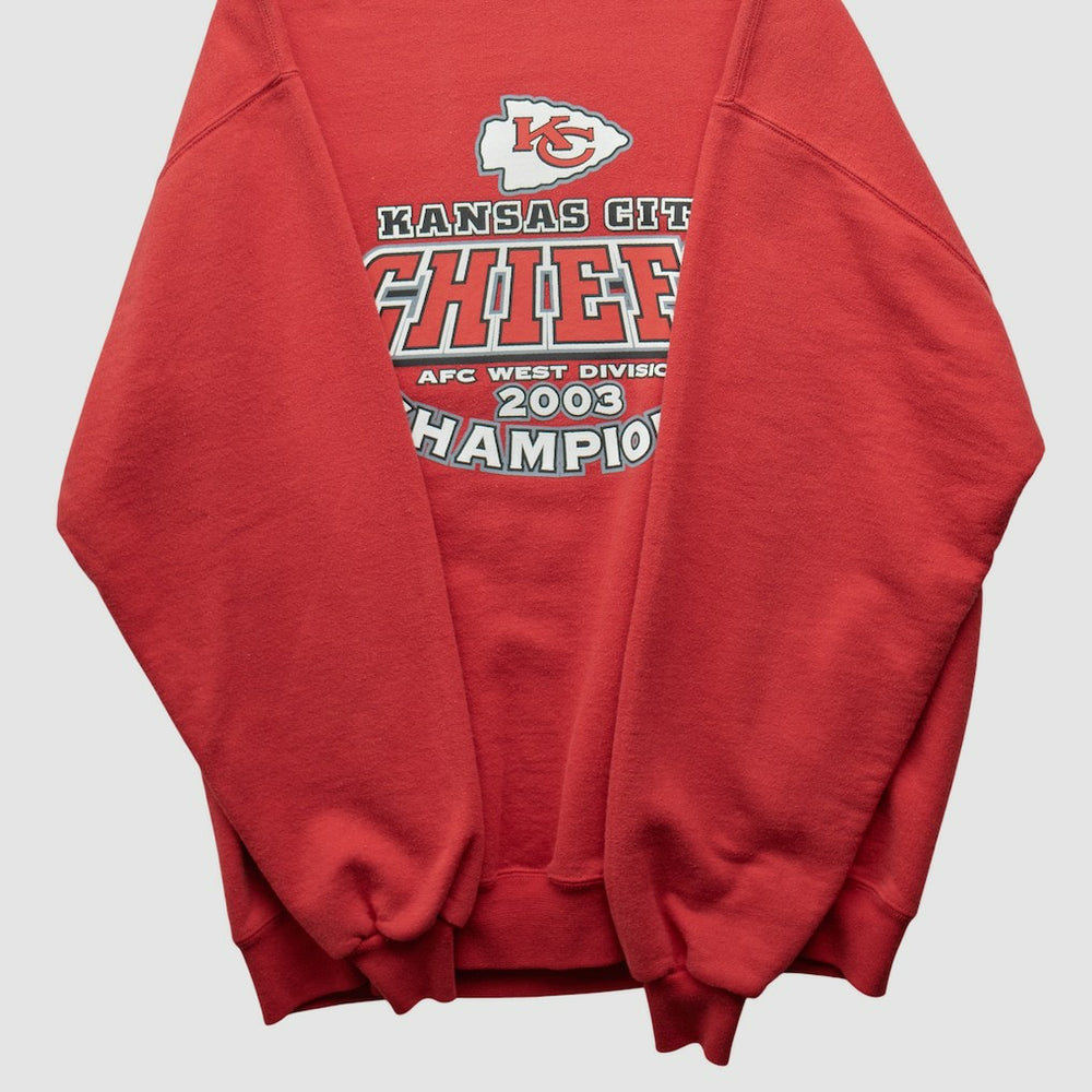 Kansas City Chiefs Jerzees 2003 Pullover Sweatshirt - Red Pullover