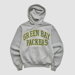 Green Bay Packers NFL 2000s Hooded Pullover Sweatshirt - Heather Gray Pullover