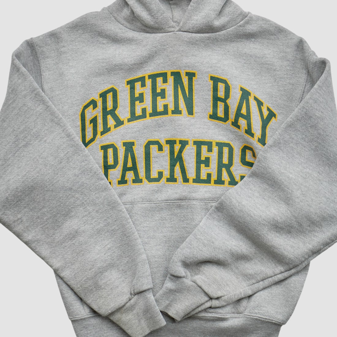 Green Bay Packers NFL 2000s Hooded Pullover Sweatshirt - Heather Gray Pullover