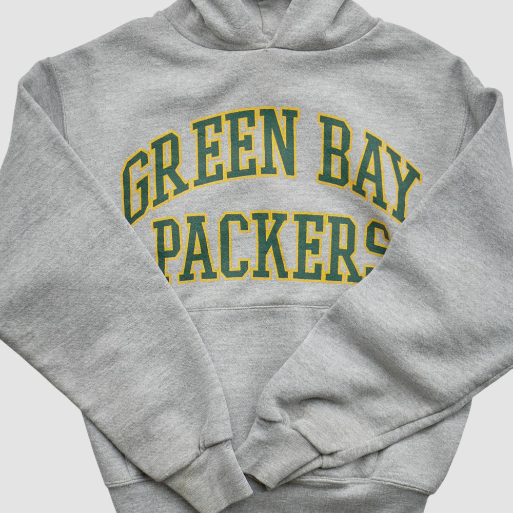 Green Bay Packers NFL 2000s Hooded Pullover Sweatshirt - Heather Gray Pullover