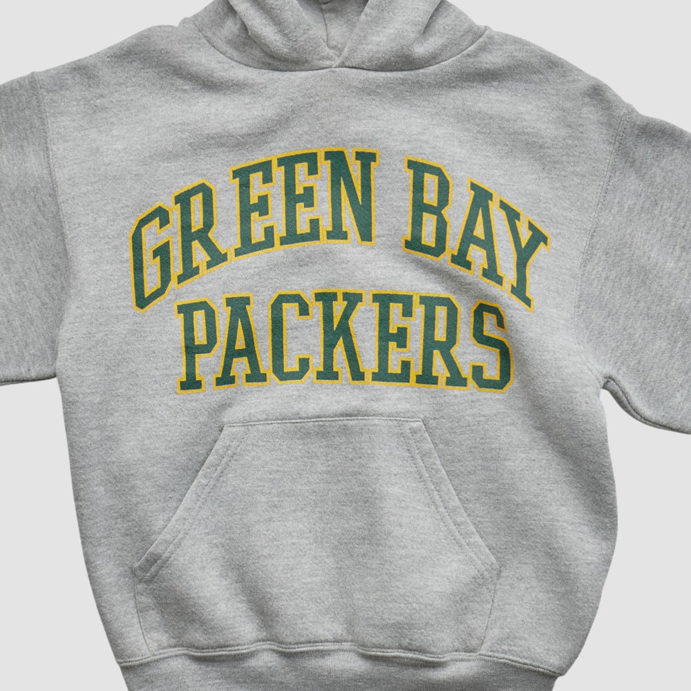 Green Bay Packers NFL 2000s Hooded Pullover Sweatshirt - Heather Gray Pullover