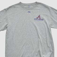 Atlanta Braves Majestic 2010 T-shirt - Heather Gray - Vintage T-shirts