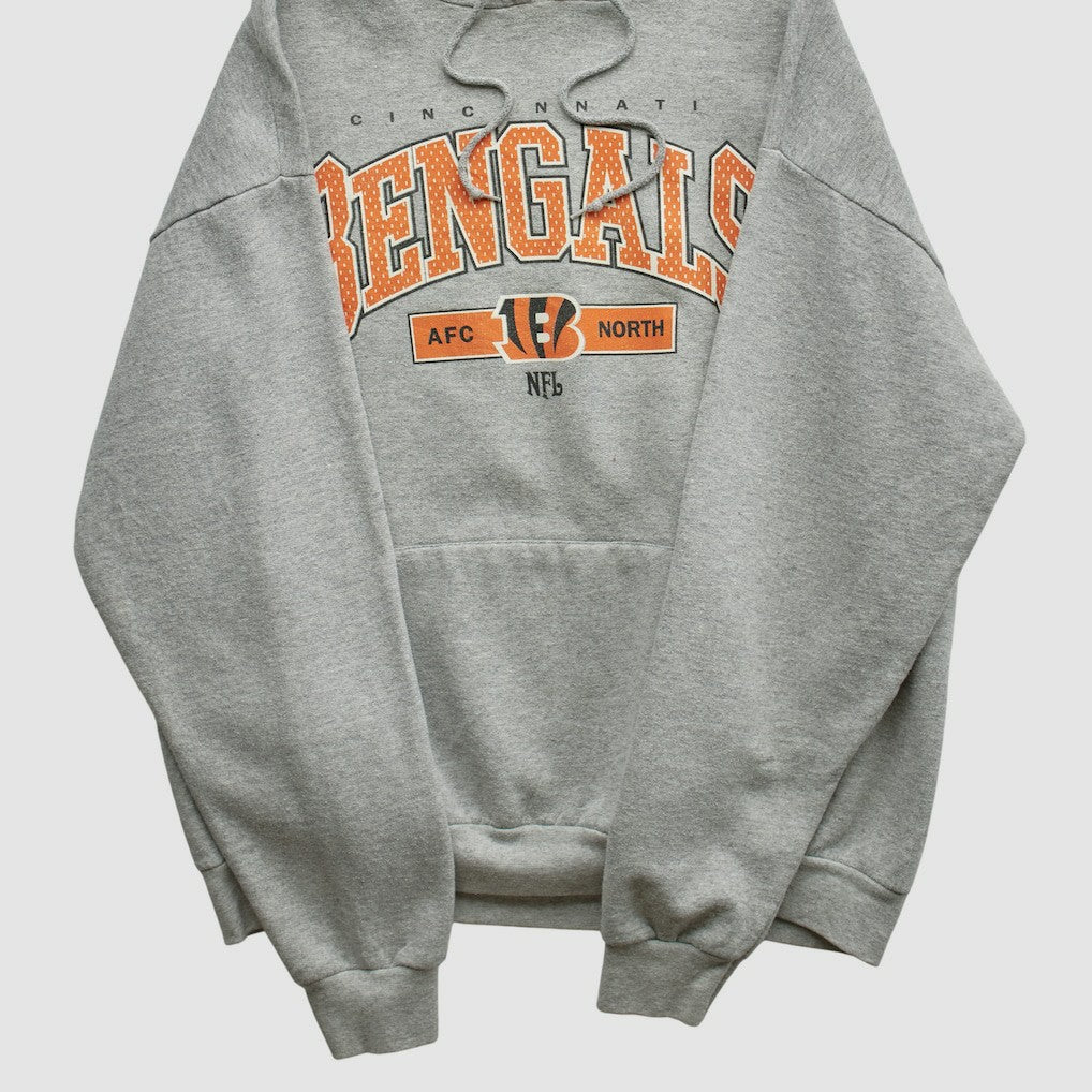 Cincinnati Bengals NFL 2000s Hooded Pullover Sweatshirt - Heather Gray Pullover
