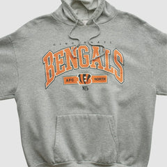 Cincinnati Bengals NFL 2000s Hooded Pullover Sweatshirt - Heather Gray Pullover