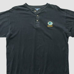 Green Bay Packers Logo 7 90s Long Sleeve T-shirt - Black T-shirts