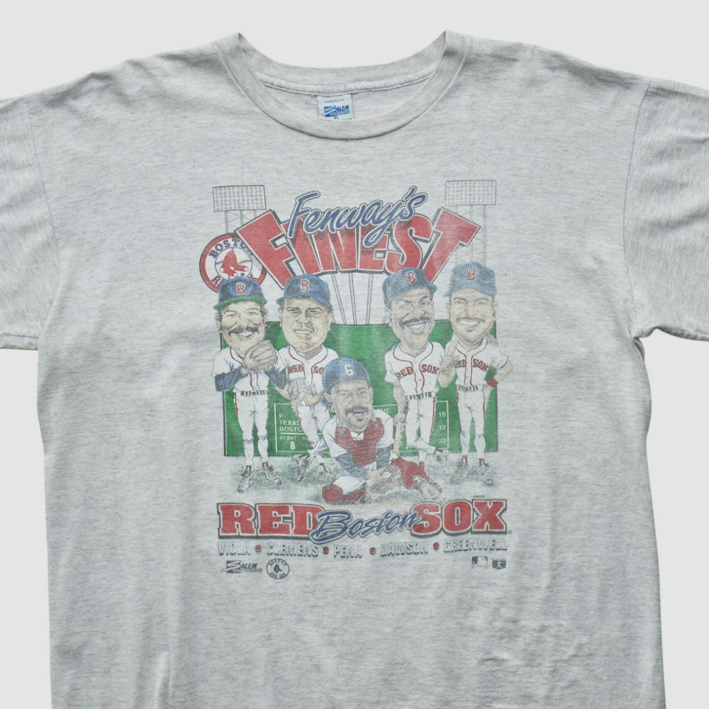 Boston Red Sox Salem Sportswear 90s T-shirt - Heather Gray - Vintage T-shirts