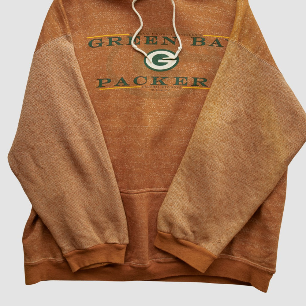 Green Bay Packers Galt Sand 90s Hooded Pullover Sweatshirt - Clay Pullover