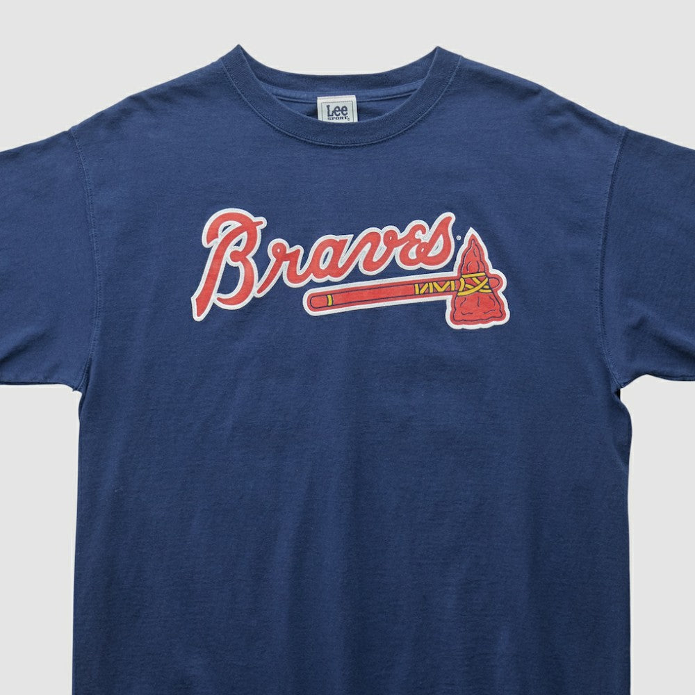 Atlanta Braves Lee Sport 2000s T-shirt - Navy - Vintage T-shirts