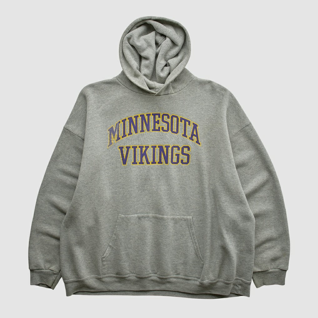 Minnesota Vikings NFL 2000s Hooded Pullover Sweatshirt - Heather Gray Pullover