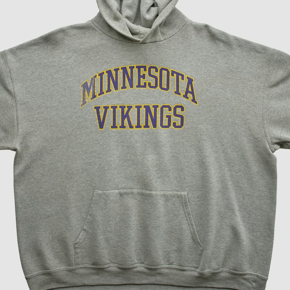 Minnesota Vikings NFL 2000s Hooded Pullover Sweatshirt - Heather Gray Pullover