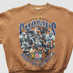 Denver Broncos Hanes 1998 Pullover Sweatshirt - Clay Pullover