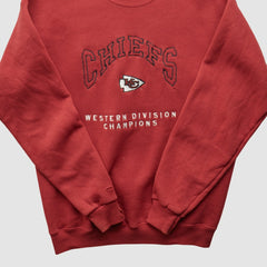 Kansas City Chiefs Lee Apparel 90s Pullover Sweatshirt - Red Pullover