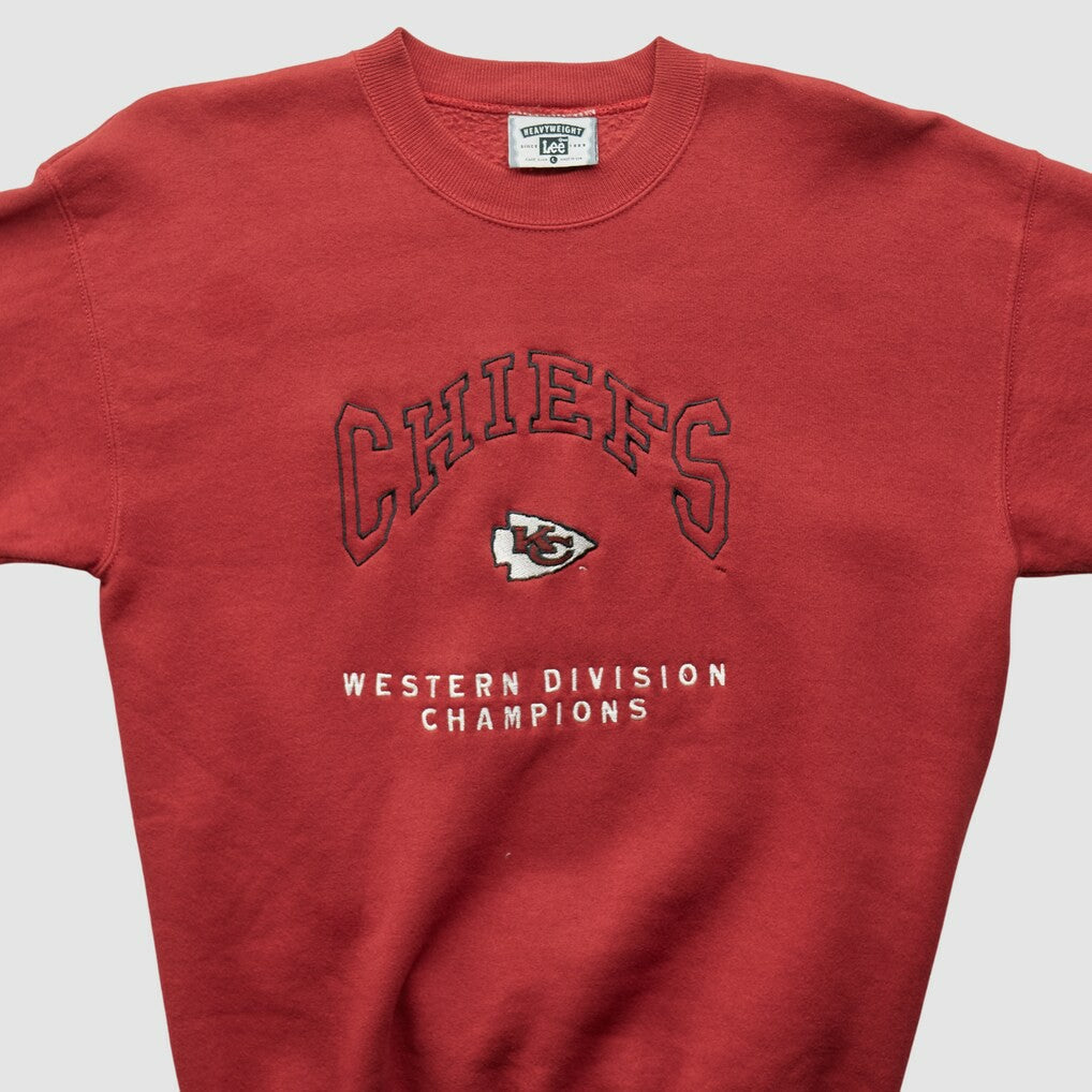 Kansas City Chiefs Lee Apparel 90s Pullover Sweatshirt - Red Pullover
