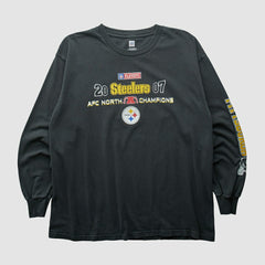 Pittsburgh Steelers NFL 2007 Long Sleeve T-shirt - Black T-shirts