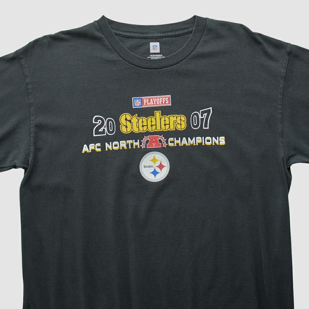 Pittsburgh Steelers NFL 2007 Long Sleeve T-shirt - Black T-shirts