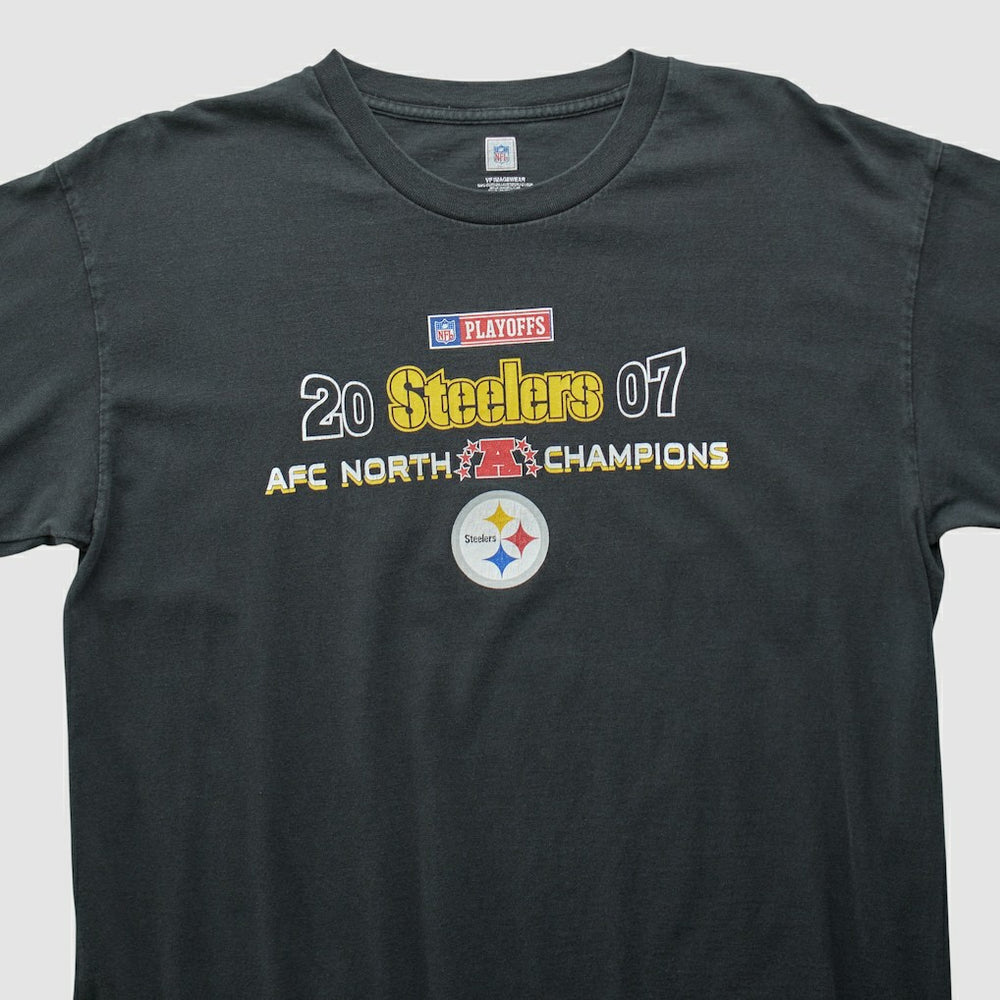 Pittsburgh Steelers NFL 2007 Long Sleeve T-shirt - Black T-shirts