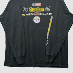 Pittsburgh Steelers NFL 2007 Long Sleeve T-shirt - Black T-shirts