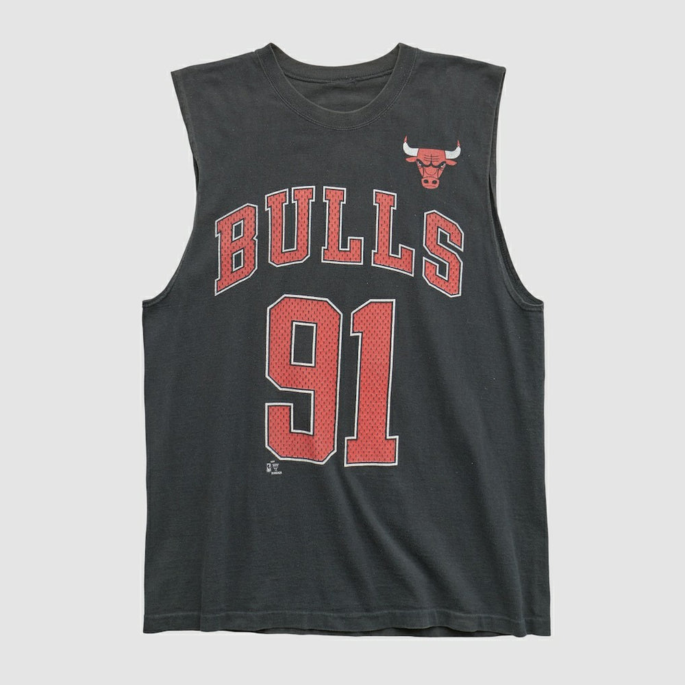 Chicago Bulls 90s Tank Black Vintage - Vintage