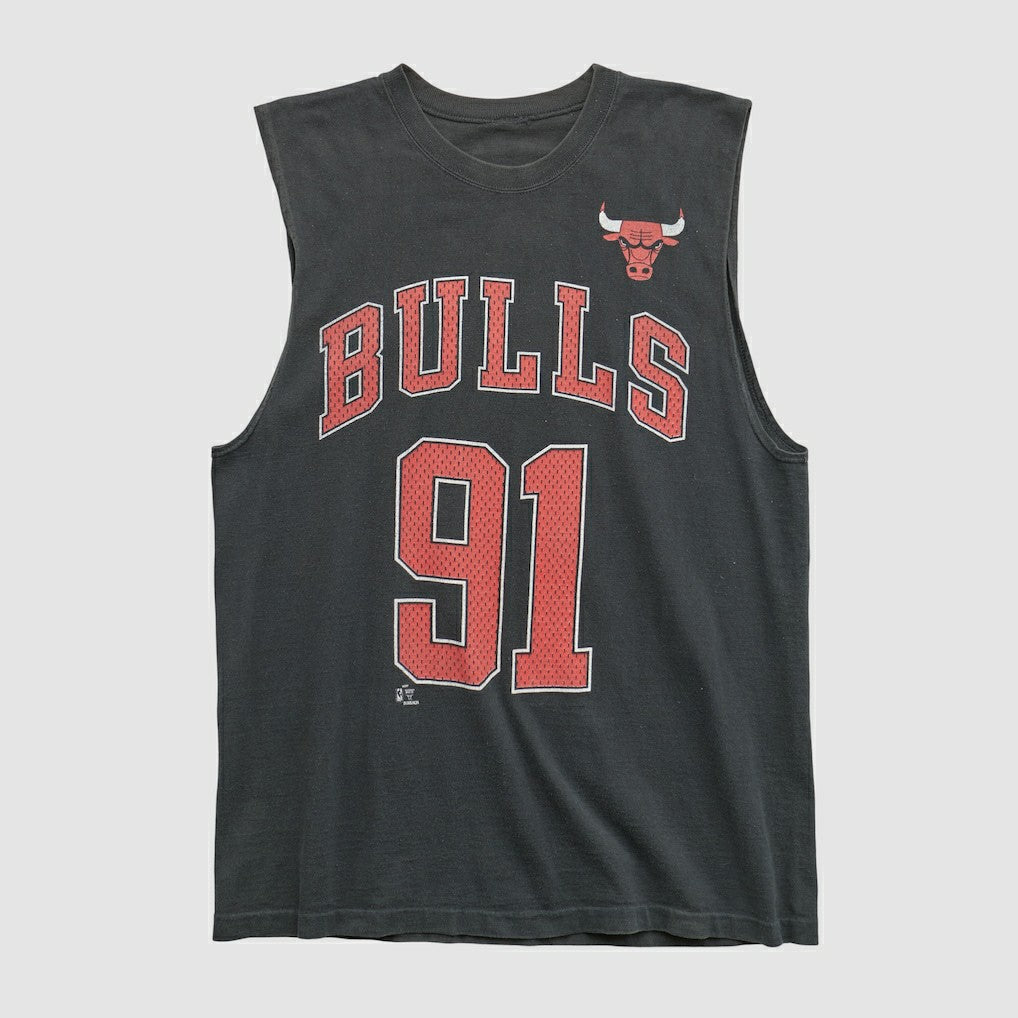 Chicago Bulls 90s Tank Black Vintage - Vintage