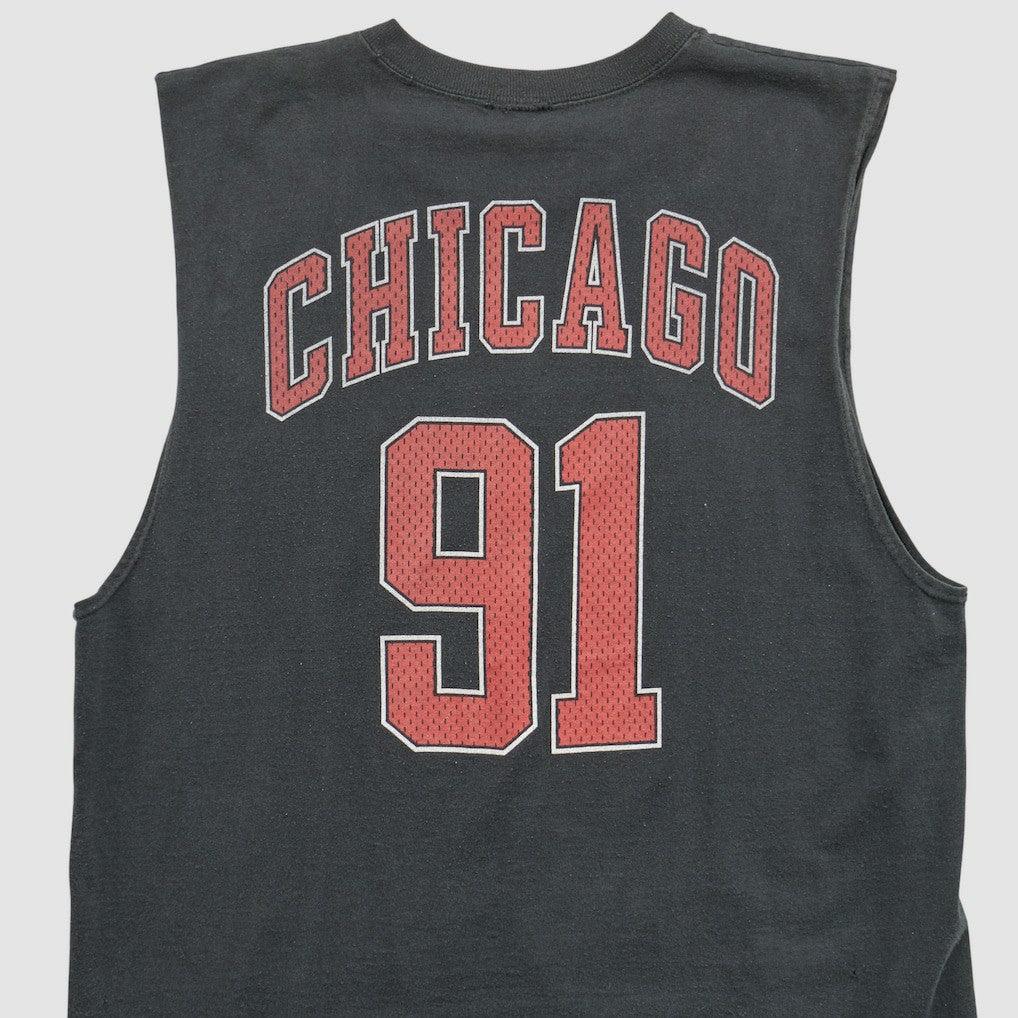 Chicago Bulls 90s Tank Black Vintage - Vintage