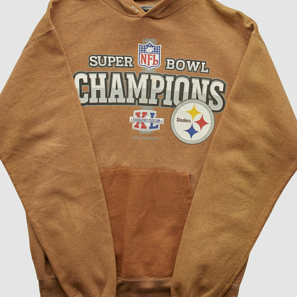 Super Bowl XL Reebok 2006 Hooded Pullover Sweatshirt - Clay Pullover
