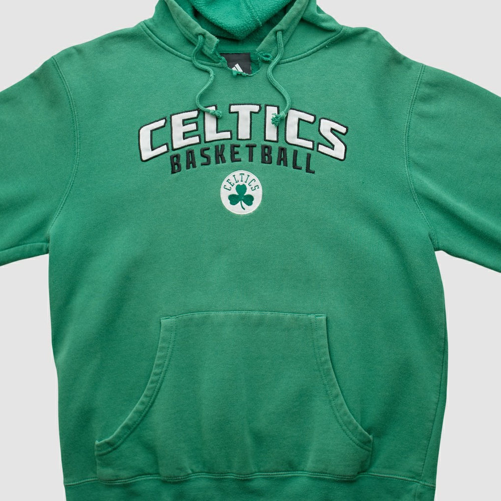 Boston Celtics 2010s Hooded Pullover Sweatshirt Green Vintage - Adidas
